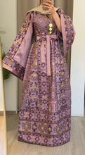 Durra Pink Satin Elegant Wide Sleeves Full Embroidered Thob Dress