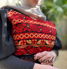Cute Elegant Short Sleeve Off Shoulder Dress with Beige and Red Embroidery