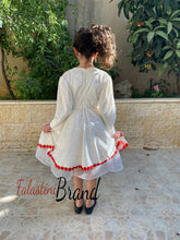 Little Girl Palestinian Embroidered Black Velvet Dress